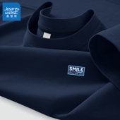 t恤男款 内搭打底衫 2026新款 真维斯纯棉短袖 夏季 蓝色半袖 男士 体恤L