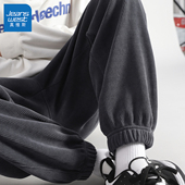 男款 男士 2026新款 真维斯灯芯绒休闲裤 秋季 束脚裤 宽松百搭裤 子男Q