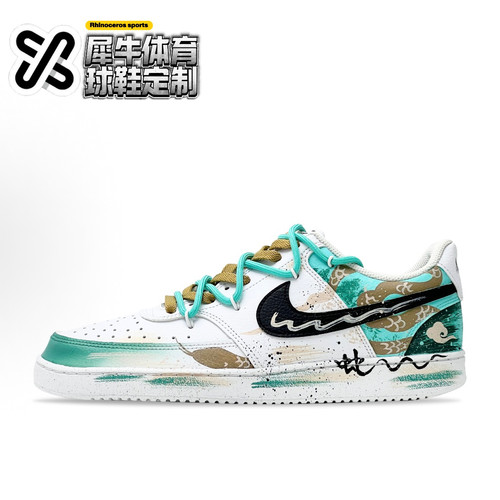NIKECOURT定制低帮板鞋手绘