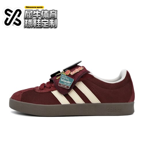 【定制球鞋】adidas neo VL Court 奇遇人生 美式复古 红 HQ1802