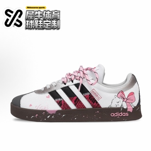 COURT 粉白 定制球鞋 JS3003 涂鸦 adidas 手绘 心绘喵韵