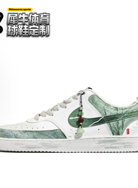 【定制球鞋】Nike Court Vision 1 青蛇 蛇年手绘 绿白DH2987-101