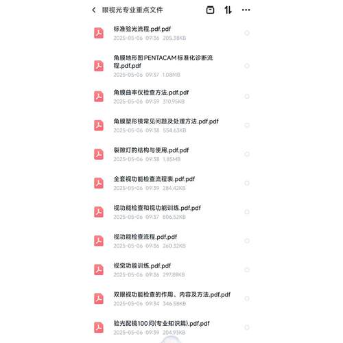 【电子版】眼视光视功能检查流程专业文件 内容丰富实用性强适
