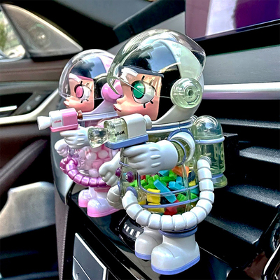 正版泡泡玛特出风口香薰车载香薰