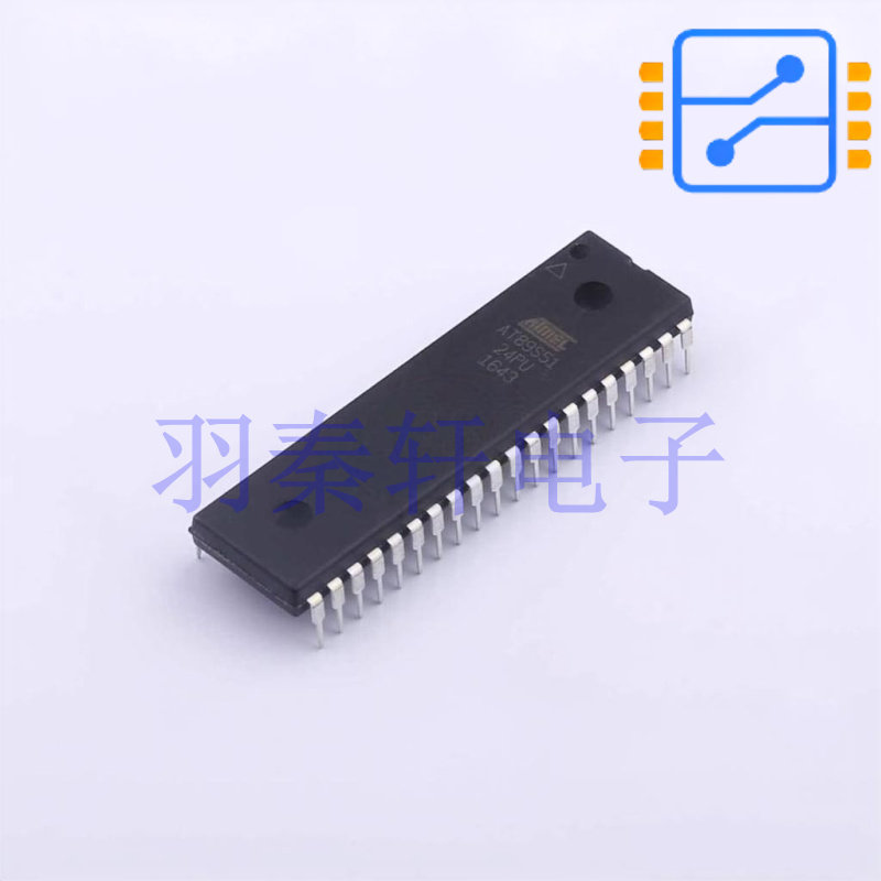 AT89S51-24PU 封装DIP-40 微控制器, 8位, 低电压 CMOS 原装现货