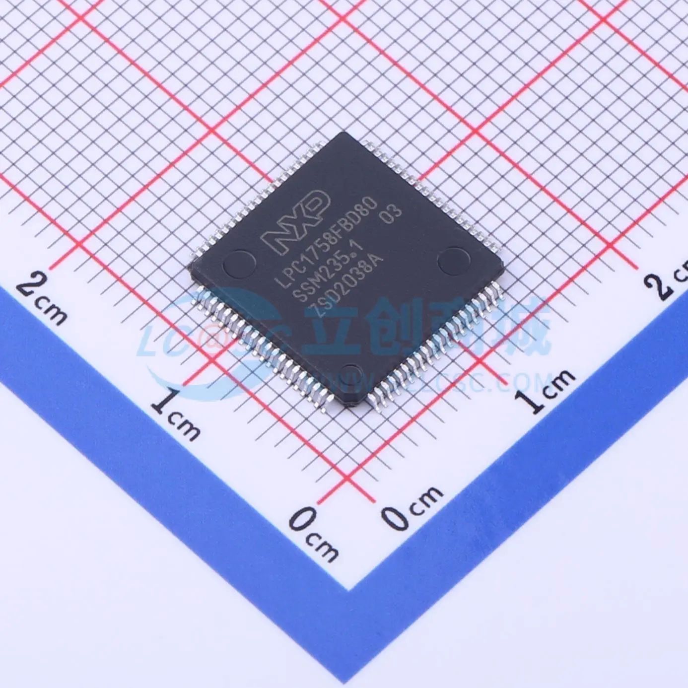 全新LPC1758FBD80K单片机LQFP-80(12x12) 100MHz 32 Bit 512KB