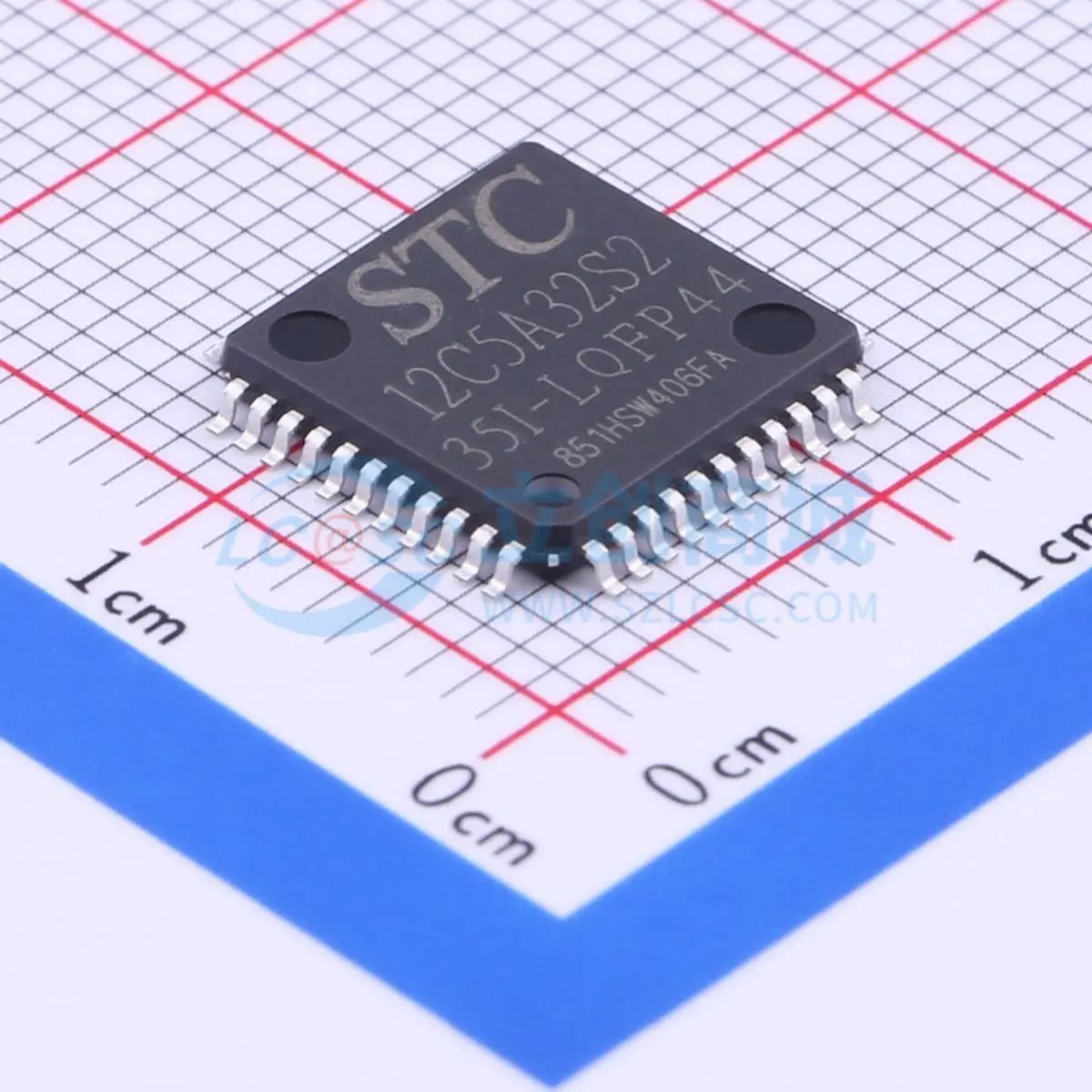 全新STC12C5A32S2-35I-LQFP44单片机LQFP-44(10x10) 35MHz 32KB