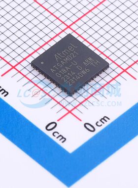 全新ATSAMD21G18A-MU单片机QFN-48-EP(7x7) 48MHz 32 Bit 256KB