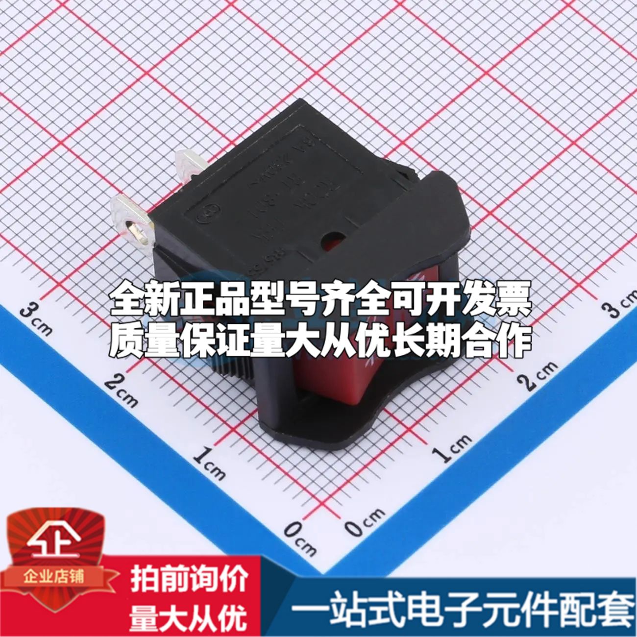 RT-S01-113-L2NBR1A船型开关插件,21x14.9mm 翘板开关