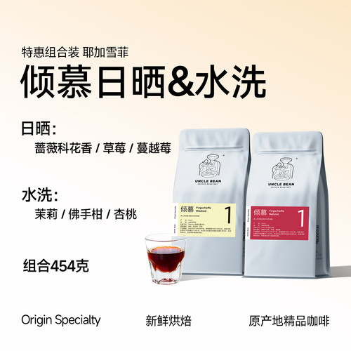 豆叔精品咖啡倾慕水洗日晒组合