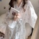 睡衣长款 日式 和服浴袍宽松碎花家居服睡袍 新款 ins风睡袍女春夏季