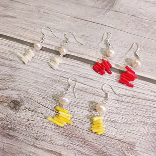 清仓少量孤品捡漏手作天然淡水珠珠山胡证据珠珠短款韩式耳夹耳饰