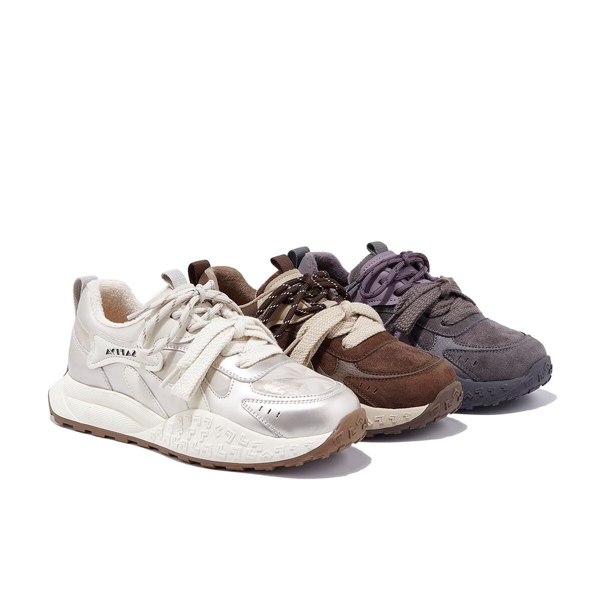 厚底加绒真皮阿甘鞋女2025新款秋冬防滑运动休闲鞋百搭轻便老爹鞋,女鞋,时尚休闲鞋,淘宝优惠券,粉丝福利购,淘宝优惠卷