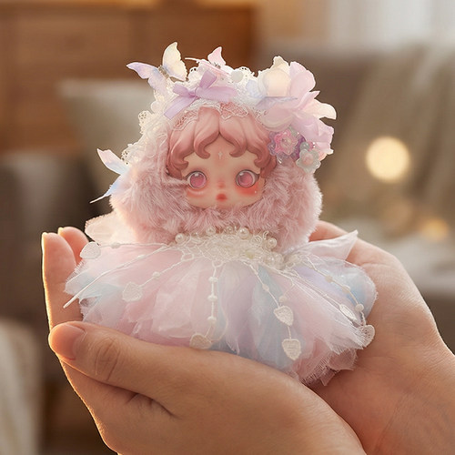 可爱高颜值SP娃衣光织园毛绒公仔挂件衣服饰SKULLPANDA可替换服饰