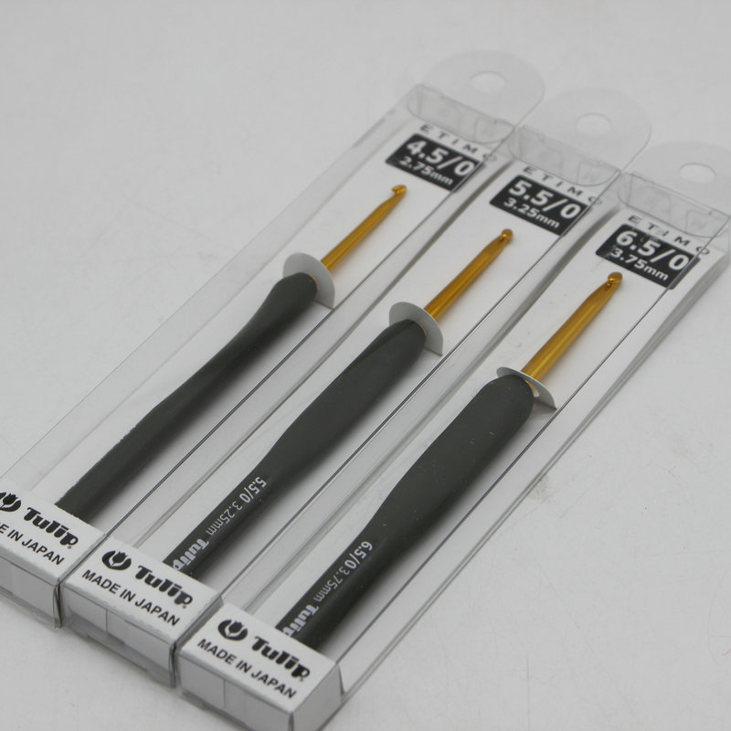 日本tulip广岛郁金香黑金钩针