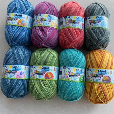 opal羊毛线手编德国彩色袜子毛线