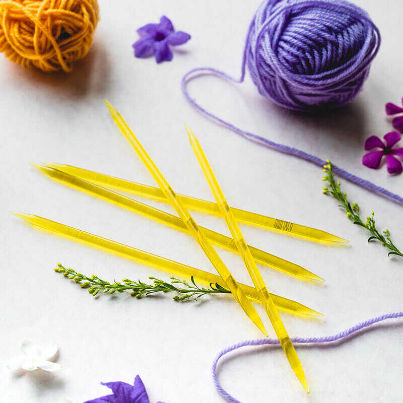 knitpro亚克力双头直棒针袖子针