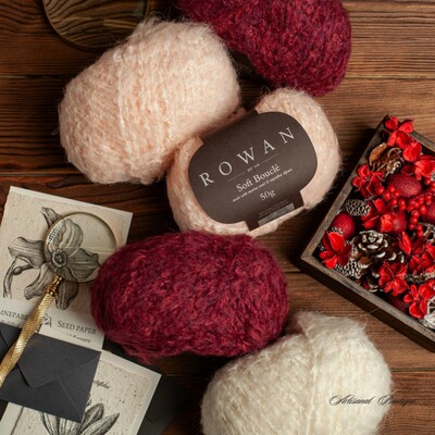 Rowan粗羊毛棉羊驼毛线圈圈毛线