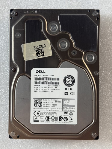 Dell 0FV725 8T 7.2K SAS 12G 3.5 MG06SCA800EY FV725服务器硬盘