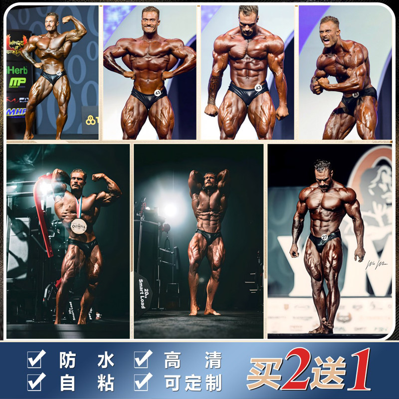 健美体大神肌肉男chris bumstead克里斯巴姆斯特德励志装饰画定制