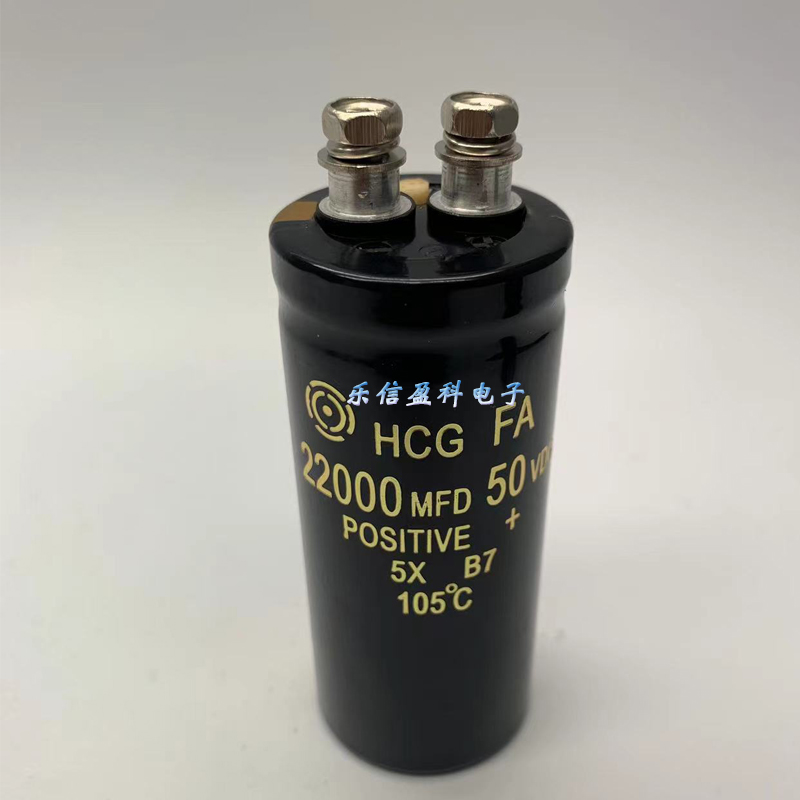 50v22000uf 进口日立螺丝脚电解电容 22000MFD 50VDC  35*80