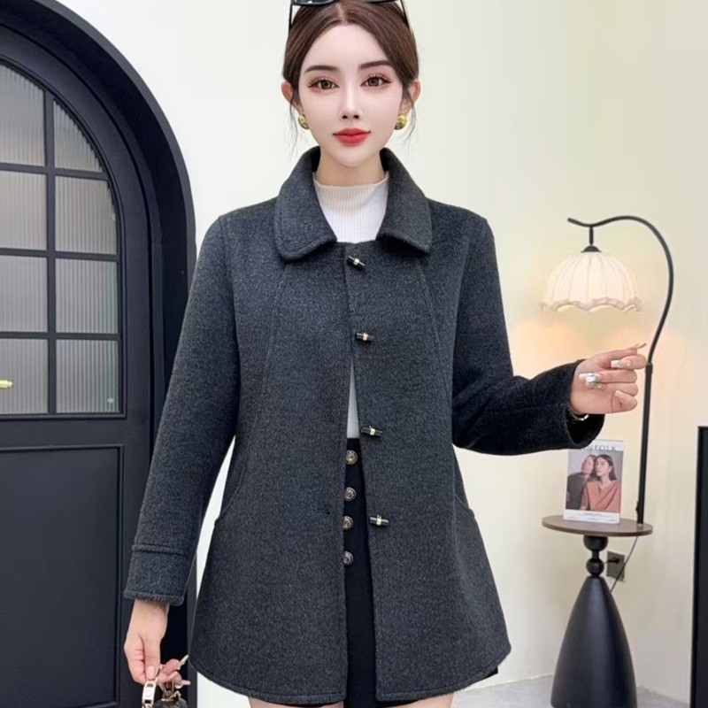 高端中长毛呢外套女今年秋冬新款妈妈装翻领呢子大码大衣上衣外穿,女装/女士精品,毛呢外套,淘宝优惠券,粉丝福利购,淘宝优惠卷