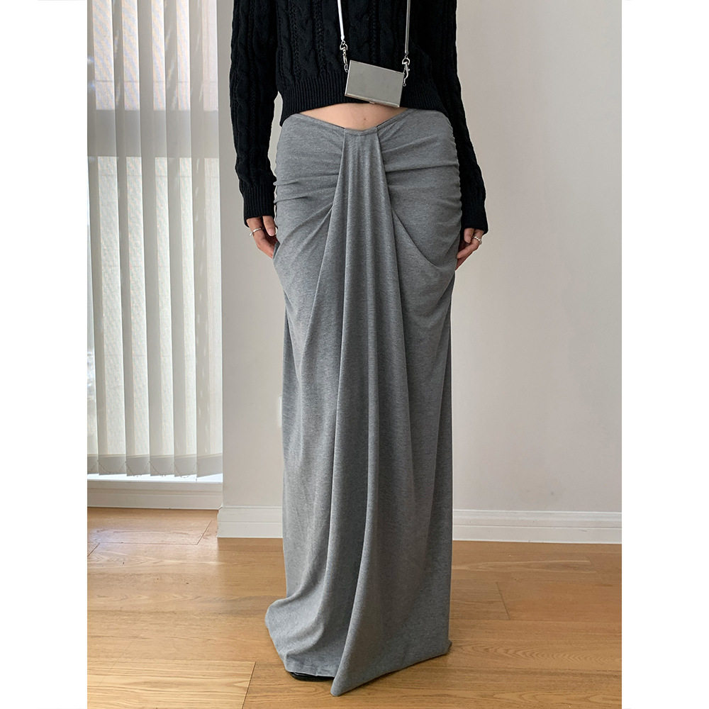 AMBOSC长裙包臀裙简约半身裙