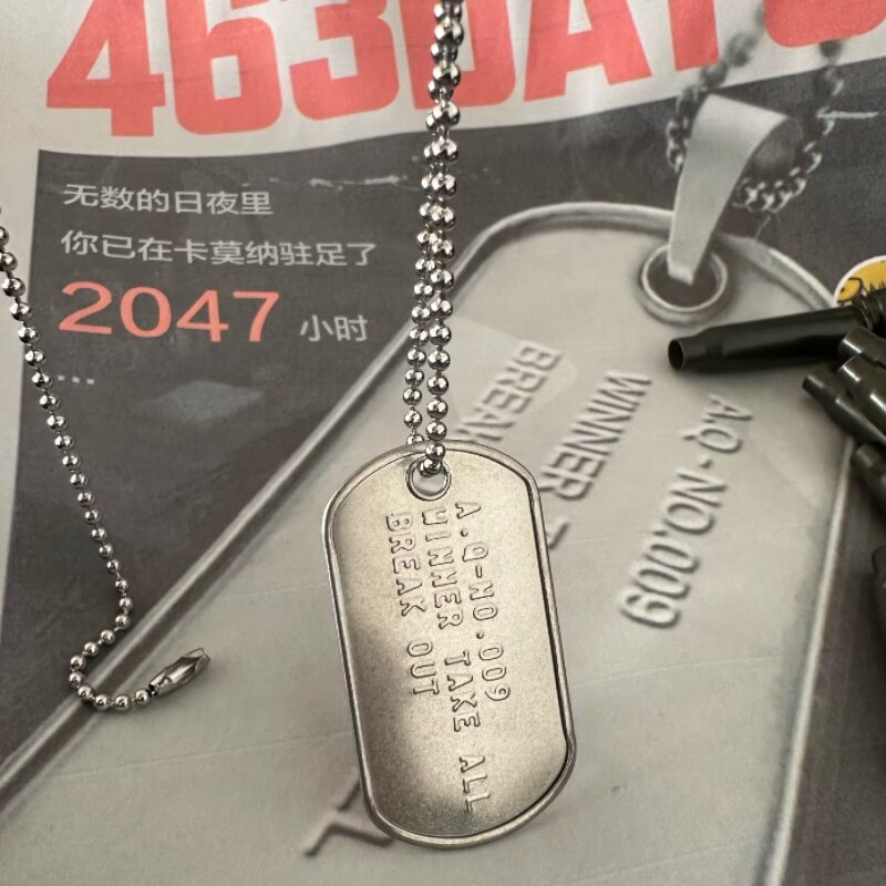 身份牌定制暗区突围游戏周边卡莫纳成员同款凸版个性信息识别牌