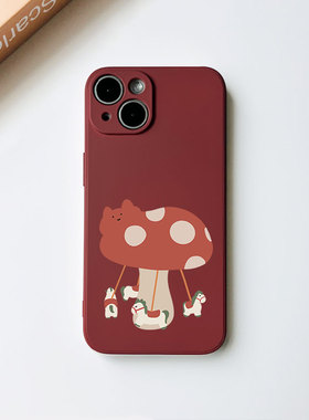 原创旋转木马魔鬼猫苹果17promax手机壳16pro华为Pura80荣耀400适用vivoiqoo9s30小米15note12OPPOreno14硅胶