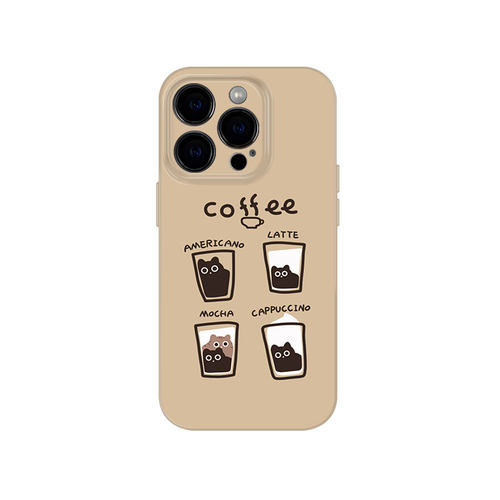 原创慵懒咖猫适用iPhone17promax手机壳11苹果12华为nova15/p90荣耀600vivox300小米17红米k80菲林OPPOReno16