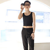 JSBOY大胸显小CD罩杯运动防抖束胸升级新款收副乳纯色束胸中长款