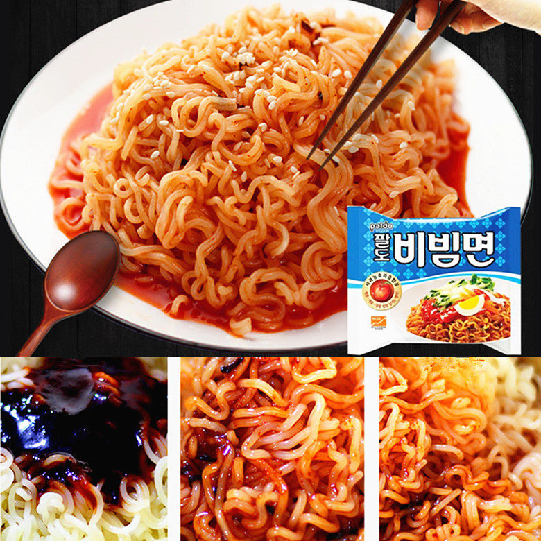 韩国进口八道干拌面酸甜拌冷面方便面酸辣凉拌面 韩国拌面