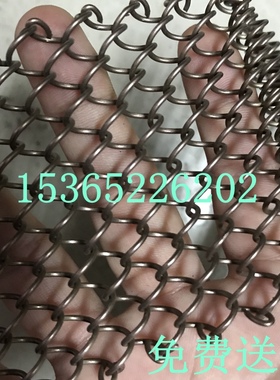 定制铝合金窗帘 家具展厅装饰隔断挂网 灯饰吊顶金属网弹簧帘子