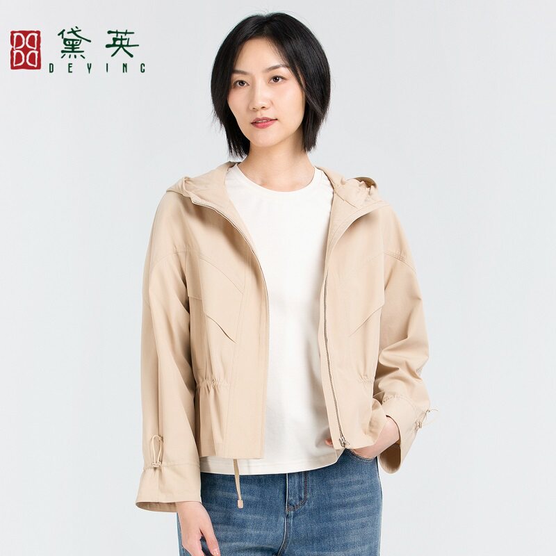黛英春季新品简约百搭民族风款风衣 FAP1081