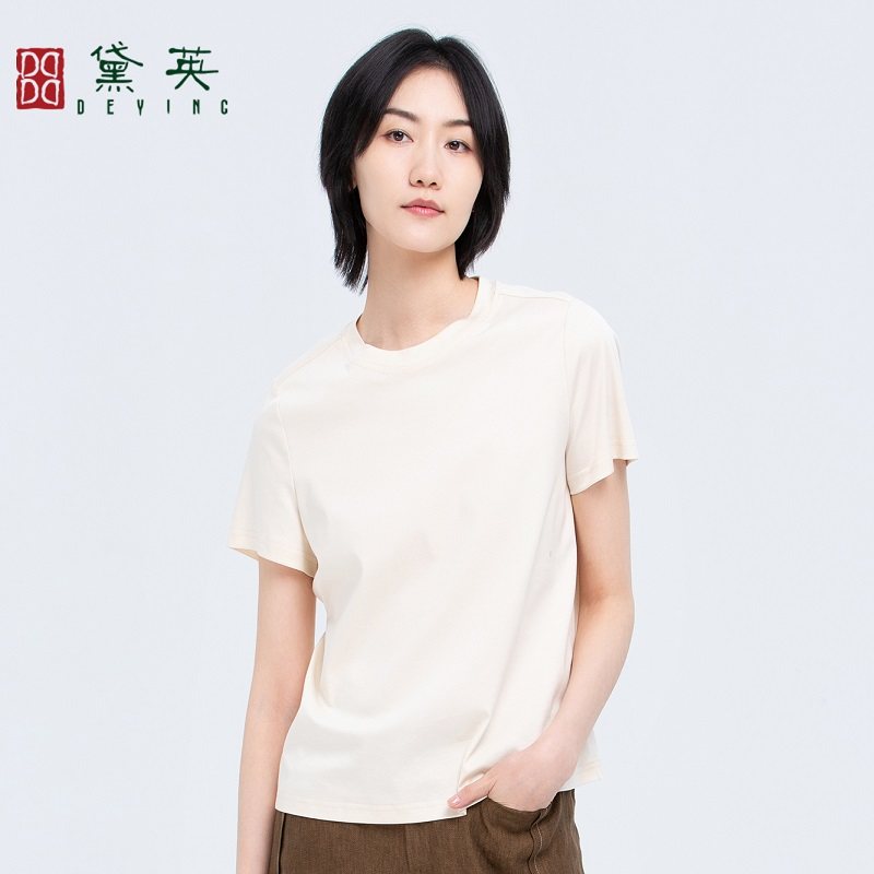 黛英夏季新款简约时尚百搭款T恤 TAO2033 - 实物图