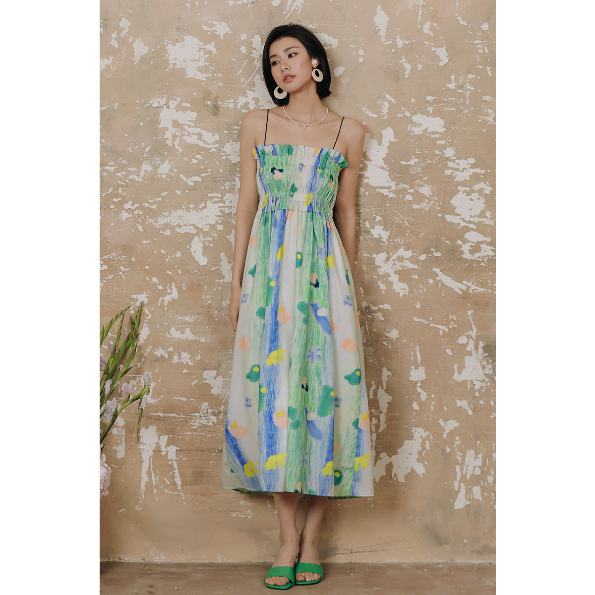 波西米亚连衣裙女吊带