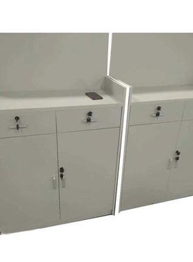 办公虎工具柜 灰白色矮柜车间操做台维修台