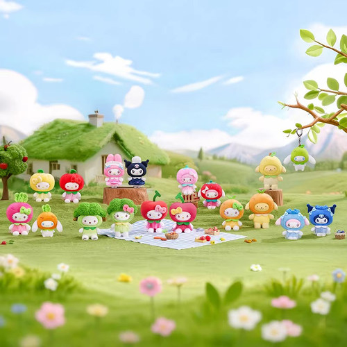 三丽鸥家族果蔬MINI毛绒挂饰盲盒