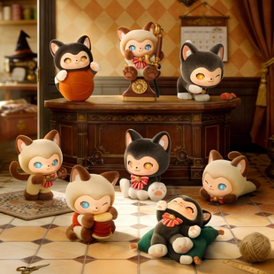 正版MOFFY'S魔法裁缝店系列盲盒MEWKY喵琦琦手办公仔摆件玩偶礼物