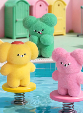 正版WASABI BEAR外出小伙伴系列盲盒潮玩手办公仔玩偶挂件礼物