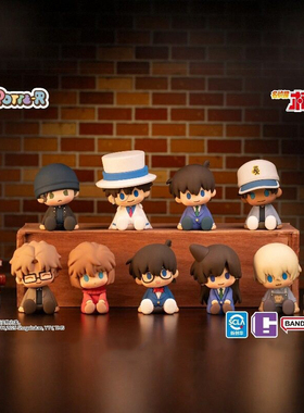 正版万代POTEPOTTE-R名侦探柯南盲盒滴胶玩偶手办潮玩公仔摆件