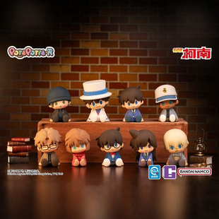 正版万代POTEPOTTE-R名侦探柯南盲盒滴胶玩偶手办潮玩公仔摆件