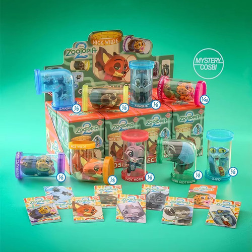 正版疯狂动物城2COSBI盲盒手办
