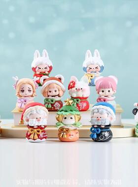 正版嘿粉儿心愿结系列盲盒OHO水波蛋kiki温妮手办摆件圣诞礼物