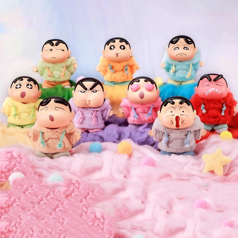 蜡笔小新情绪多巴胺毛绒挂件盲盒