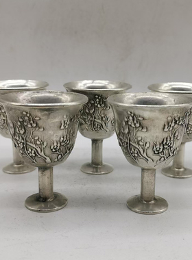 福禄寿喜财酒杯古玩铜器