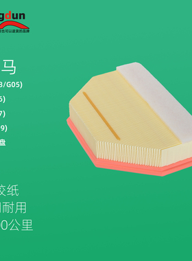 适配宝马X5 G18 X6 G06 宝马X7 G07 XM G09空气滤芯格混动全胶纸