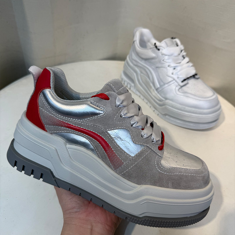 松糕厚底板鞋女2026春新款增高运动休闲脏脏鞋ins潮鞋爆款老爹鞋,女鞋,休闲板鞋,淘宝优惠券,粉丝福利购,淘宝优惠卷