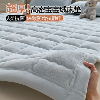 加厚牛奶宝宝绒床垫上面铺的褥子