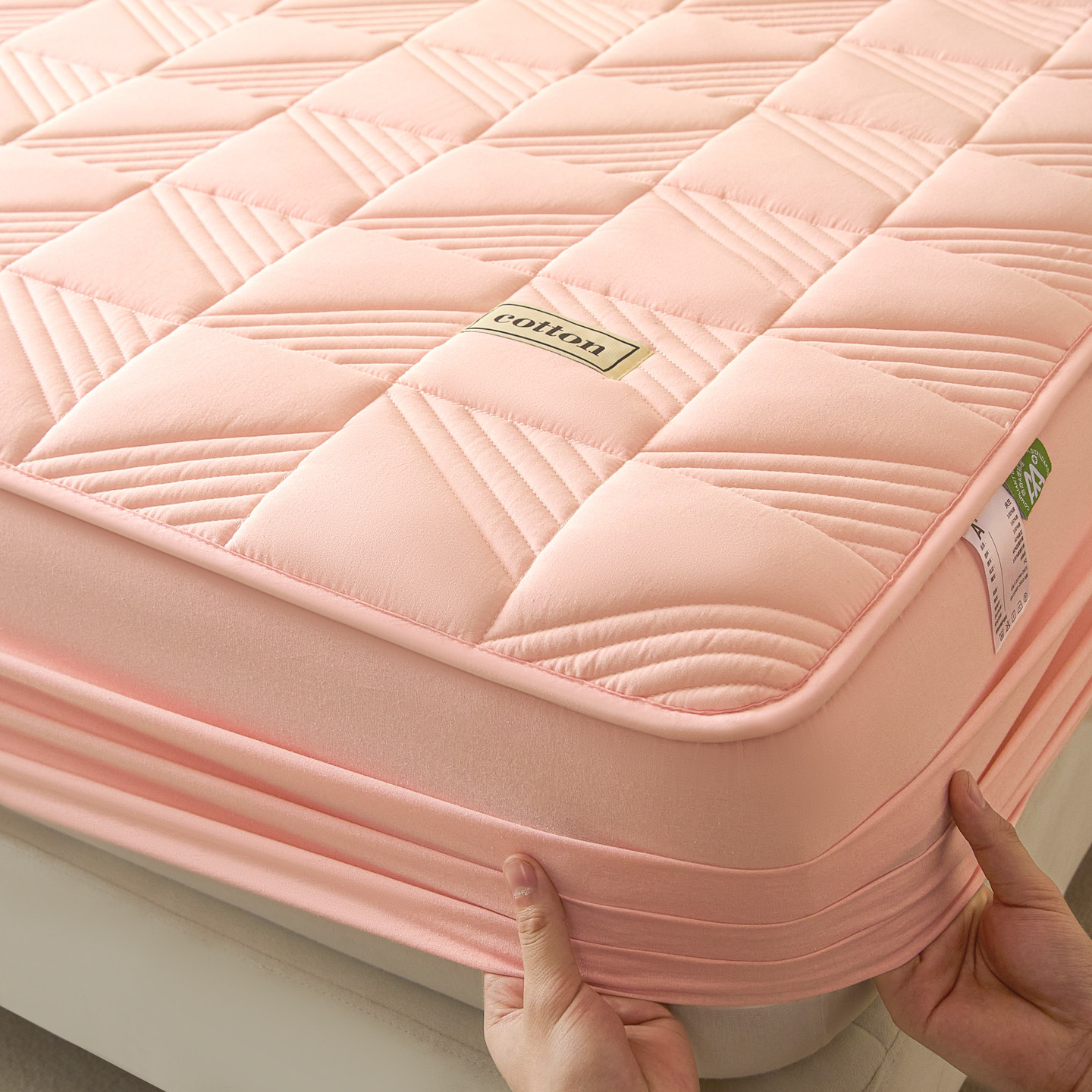 纯棉夹棉床笠单加厚床垫保护罩100全棉防滑床套2026新款四季通用